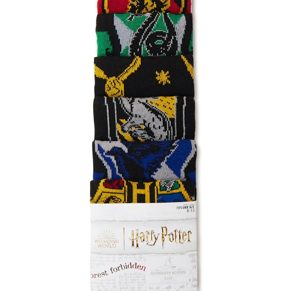 New Harry Potter Men’s Socks, 6-Pack, fits shoe size 8-12 - Picture 2 of 2